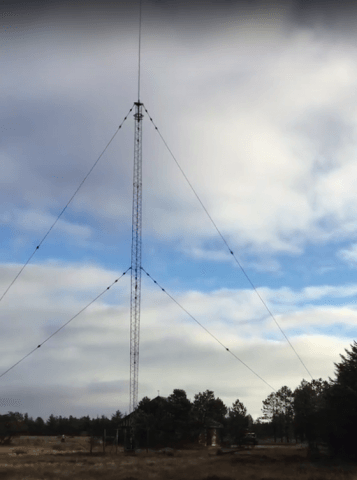 Coastal Radio System Blaavand mast Danphone